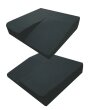 EcoKiss ArthroFit Basic mit Keil, 40x40x8/2cm schwarz links