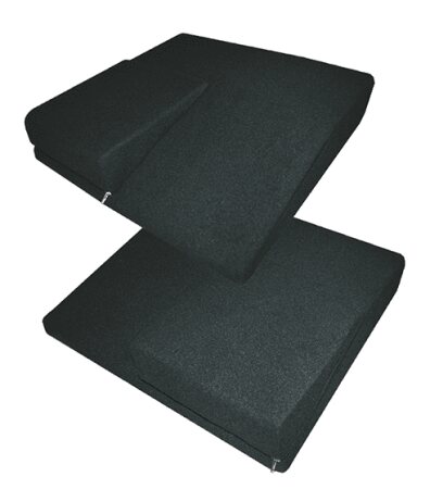 EcoKiss ArthroFit Vario mit Wechselkeil schwarz 44 x 44 x 12/4 cm