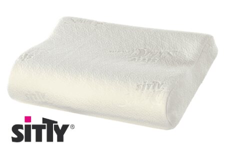 Sitty SchlafTraum Nackenstützkissen Classic 48 x 30 x 10/8 cm