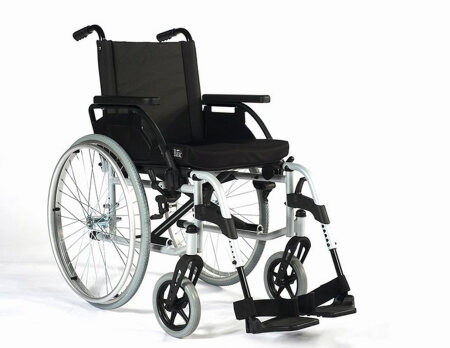 Rollstuhl Breezy Unix 2, Steckachse, TrBr, brillantsilber SB 47 cm