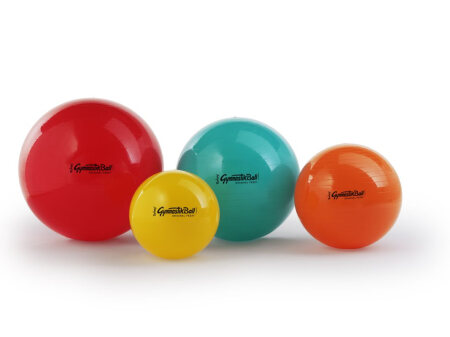 Gymnastikball Standard Original Pezzi, mit Übungsanleitung im Deko-Karton 75 cm
