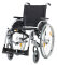 Rollstuhl Pyro Start Plus, Steckachse, TrBr, silber-met., PU, höheneinstellbares Seitenteil, SB 52 cm