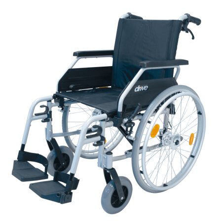 Rollstuhl Litec 2G, Steckachse, silbergrau, max. 125 kg SB 46 cm