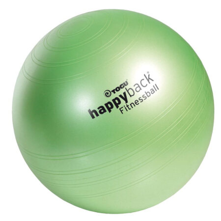 Fitnessball Happyback frühlingsgrün, inkl. Anleitung 75 cm