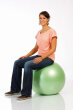 Fitnessball Happyback frühlingsgrün, inkl....