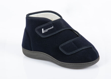 Verbandschuhe Liromed marine-blau, hoch, klett, 40°C waschbar (Paar) Gr. 38