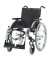 Leichtgewichtrollstuhl Pyro light optima mit Kombiarmlehnen, PU silber-metallic SB 43 cm