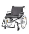 Rollstuhl ECON XXL mit Trommelbremse, PU,anthrazit SB 65 cm
