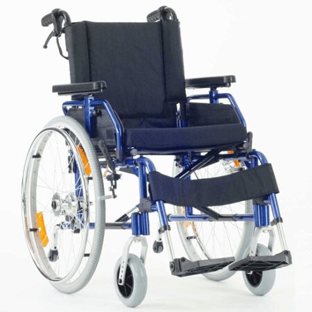 Rollstuhl 1.300 UF, mit Trommelbremse nachtblau-metallic SB 43 cm