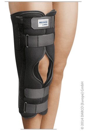 Knieschiene Mecron, gerade 50 cm schwarz Gr. L