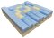Sitzkissen CUBE FLEXi mit PU-Bezug 8 cm blau-grau 45 x 51 cm