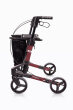 Rollator Troja Original Black Series M Farbe: bordeauxrot