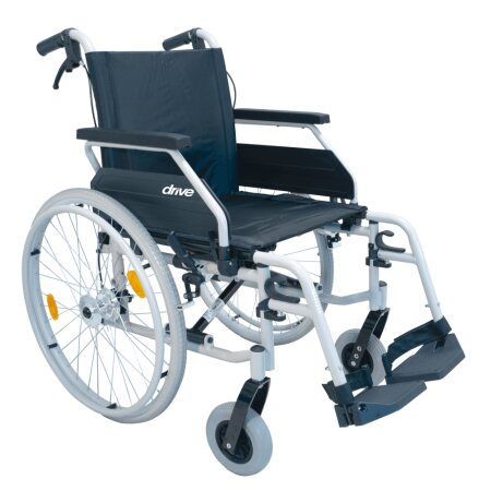 Rollstuhl Ecotec 2G, Steckachse, Trommelbremse, silber, max. 130 kg SB 50 cm