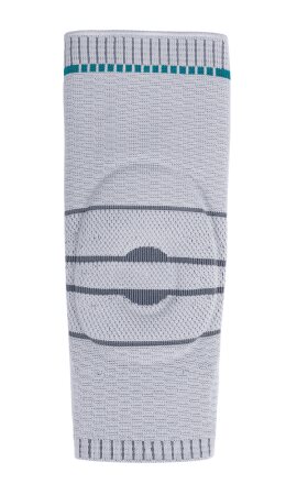 Kniebandage b:joynz knee support zur Kompression mit Pelotte und Stäben Farbe: titan Gr. 6