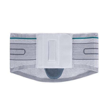 Rückenbandage b:joynz back support straight zur Kompression mit Massagepelotte Farbe: titan Gr. 7