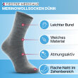 Merinowollsocken antibakteriell Farbe: aschgrau Gr. 42-43