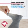 Merinowollsocken antibakteriell Farbe: aschgrau Gr. 44-46