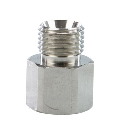 Metalladapter verchromt mit Dichtung (VPE: 10 Stück)