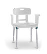 Dusch- und Toilettenstuhl Aquatec Pure Azure, feststehend