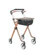 Indoor-Rollator Pixel mit Tablett und Tasche, Sitzbreite 71cm Farbe: toffee/braun