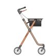 Indoor-Rollator Pixel mit Tablett und Tasche, Sitzbreite 71cm Farbe: schwarz/weiß