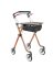 Indoor-Rollator Pixel mit Tablett und Tasche, Sitzbreite 71cm Farbe: schwarz/weiß