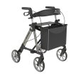 Rollator Stylus Base Line mit Rückengurt und Stockhalter Farbe: champagner SH M/55 cm