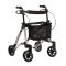 Leichtgewicht-Rollator TAIMA M2 mit Rückengurt, Tasche und Einhandbremse (Dietz) Ausf.: Einhandbremse links Farbe: sandstein